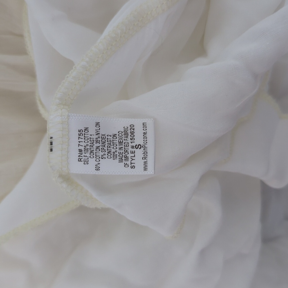 Robin Piccone Top Size Small Cream In Color - image 4